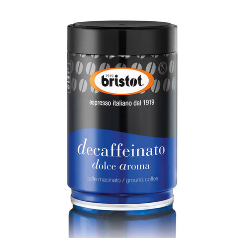Bristot Decaffeinated Espresso Filter Coffee Retail Tins