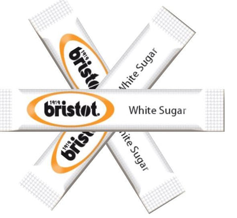 Bristot white sugar sticks (1000 per box)
