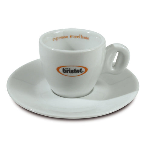 Bristot espresso cups and saucers (x6)